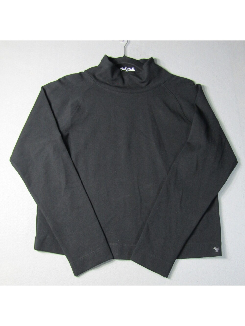 NWT Bad Birdie Ponte Mockneck LS Shirt Woman's S Black